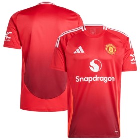 Koszulka Manchester United Domowe 2024-25 Koszulki Piłkarskie Krótki Rękaw